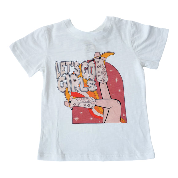 Kick Your Boots Up Girls Tee