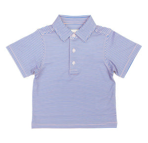 Summer Duck Horseshoe Blue Boys Polo Shirts