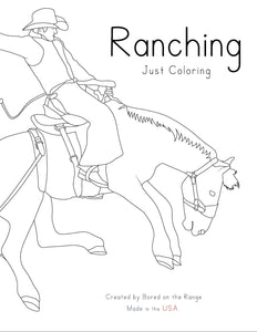 Ranching Coloring Book