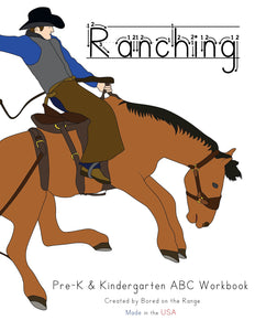 Ranching ABC Workbook/ Alphabet Coloring Book