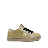Light Gold Star Sneaker Shoe