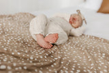 Fawn Knit Swaddle Blanket Copper Pearl
