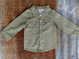 Forest Plaid Pearl Snap LS Boys Shirt